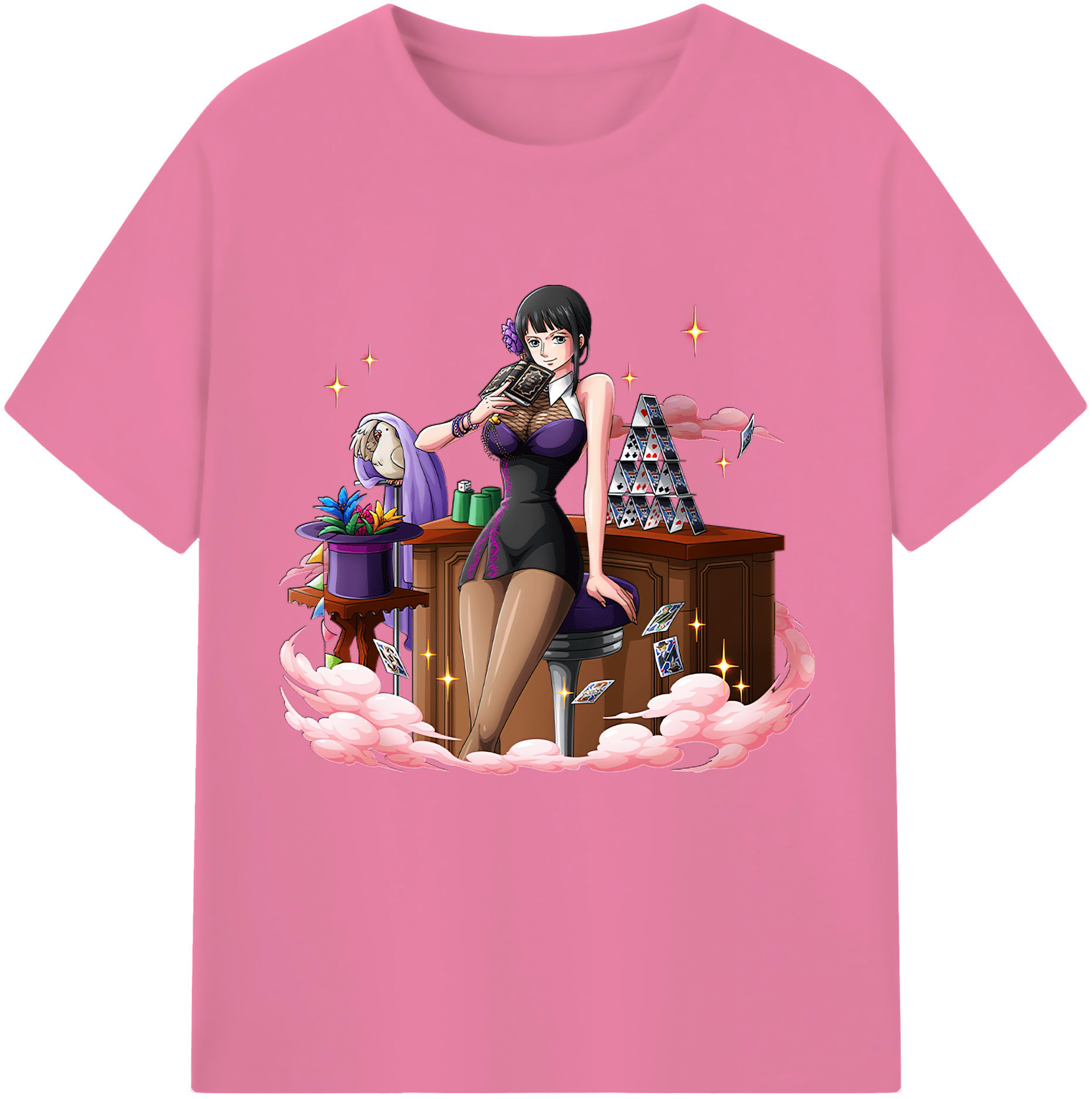 ワンピース ニコ・ロビン ONE PIECE Nico Robin 綿100％半袖Tシャツ（フロントプリント）
